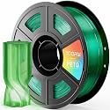 PETG Filament, 3D Printer Filament 1.75mm 1KG (2.2lbs), Transprent Green