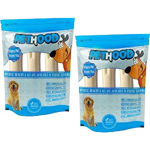 dog chew bone 6 inches - pack of 3 bones buy 1 get 1 free bones for dogs dog treats adult dogs  for all dog breeds  no colour added  flavoured