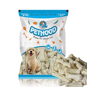 healthy delicious dog chew bone 3 inch - 6 pc pack dog treats bones for young dogs