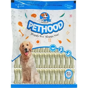 dog chew bones 3 inch - pack of 36  chicken flavour treats for puppies  dental snack for small breeds  long lasting edible stick  healthy training reward