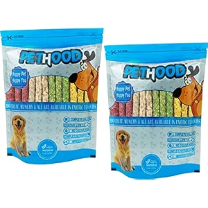 munchy sticks mix flavours chicken mint mutton amp natural pack of 2  450 g total 900 g long lasting dog treats for dogs