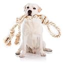 PetiFine Dog Rope Toys for Large/Medium Dogs,Cotton Chew Toys with Handle