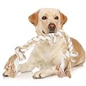 PetiFine Dog Rope Toys for Large/Medium Dogs,Natural Cotton Tug of War Toys