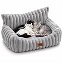 PETKARAY Cat Couch Bed, 28'' Soft Sofa for Indoor Cats, Machine Washable