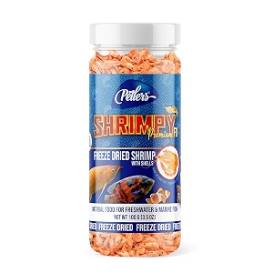 shrimpy premium fd - freeze dried shrimp treats natural food for freshwater and marine fish 100g