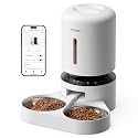 PETLIBRO 5L Automatic Cat Feeder for 2 Cats, 5G&2.4G Wi-Fi Programmable Cat Food Dispenser with Dual Stainless Steel Bowls, Airtight Lock Fresh Technology, Low Food Sensor