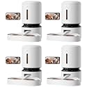 PETLIBRO Automatic Cat Feeder with Camera for Two Cats,1080P HD Video with Night Vision,5G WiFi Pet Feeder_with Phone APP Control, 2-Way Audio for Cat & Dog,Low Food&Motion & Sound Alerts (Pack of 4)