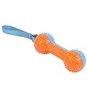 PETLICIOUS &amp; MORE TPR Squeaky Handle Dumbbell Chew Toy for Dogs &amp; Puppies - Dumbbell