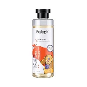 petlogix anti dandruff dog shampoo antifungal coconut oil 250ml