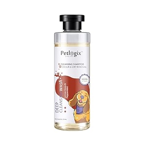 petlogix deep cleansing shampoo for dog amp cat odour amp dirt removal 250ml