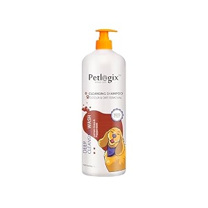petlogix deep cleansing shampoo for dogs amp cats odour amp dirt removal 1l