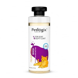 petlogix feline cat shampoo shampoo for persian cats with aloe vera 250ml