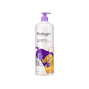 petlogix pawfect shampoo for dogs amp cats pet shampoo amp conditioner 1 litre
