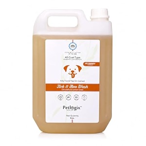 petlogix tick amp flea shampoo for dogs amp cats lemongrass amp citronella 5 litre