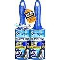 PetLovers Lint Rollers for Pet Hair Extra Sticky - Lint Remover for Clothes (2 Pack Travel Size)