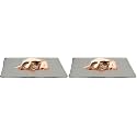PETMAKER Self Warming Cat Mat - 25x18in Thermal Dog Crate Pad with Removable Washable Sherpa Cover and Reflective Insulation Layer for Self Heating - Pet Supplies for Small Dogs and Cats (Gray)