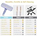 Petola Pet Hair Remover Roller for Dogs &amp; Cats, Reusable Lint &amp; Hair Remover for Clothes, Sofas, Furniture, Couch, Carpet, Car Seats (Blue)