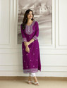 PETOPIAN Women Embroidered Straight Kurta
