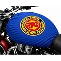 Petrol Tank Cover for Bullet, Classic 350/500, Electra and Standard, Black, Stretchable Fabric, Since 1901 Logo