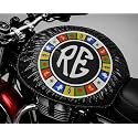 Petrol Tank Cover for Bullet, Classic 350/500, Electra and Standard, Black, Stretchable Fabric, Since 1901 Logo