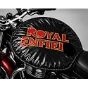 Petrol Tank Cover for Bullet, Classic 350/500, Electra and Standard, Black, Stretchable Fabric, Since 1901 Logo