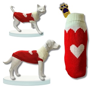 Aa Pets Cozy Knitted Flannel Sweater -