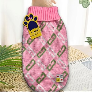 Aa Pets Cozy Knitted Flannel Sweater -