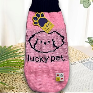 Aa Pets Cozy Knitted Flannel Sweater -