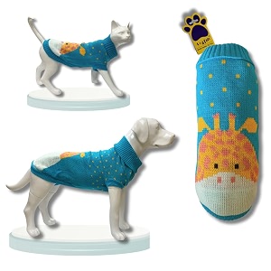 Aa Pets Cozy Knitted Flannel Sweater -