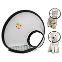 A+a Pets' Elizabeth Collar - Swift Heal Recovery Cone for Dogs and Cats - Prevents Biting and Licking of Open Wounds | Faster Post Surgery (Size-3)