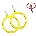 The Pets Company Bird Toys & Swings, Hanging Oval Rings for Love Bird, Cockatiel, Budgie, Finches, Sun Conure, Indian Parrot & Other Medium Birds | Bird Swing with SS Hook, Large Set of 2