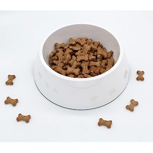the pets company stainless steel amp melamine dog feeding bowl food bowl for dogs and cats 940 ml large white