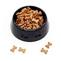 The Pets Company Stainless Steel &amp; Melamine Dog Feeding Bowl| Food Bowl for Dogs and Cats, 420 Ml, Medium, Black