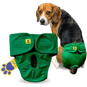 aa pets39 maa39 cotton dog underwear diaper  stretchable comfortable washable amp reusable m green