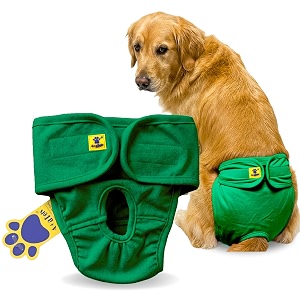 aa pets39 maa39 cotton dog underwear diaper  stretchable comfortable washable amp reusable xl green