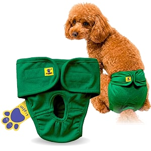 aa pets39 maa39 cotton dog underwear diaper  stretchable comfortable washable amp reusable s green
