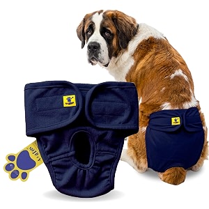 aa pets39 maa39 cotton dog underwear diaper  stretchable comfortable washable amp reusable xxl navy