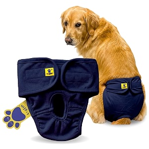 aa pets39 maa39 cotton dog underwear diaper  stretchable comfortable washable amp reusable xl navy