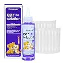 Pets Ear Cleaner for Dogs & Cats, Alleviate Infections, Deodorizing and Itchy, Clean Wax, Mild and Non-irritating, Care for Pet, with 20 Cotton Swabs, 4 fl oz