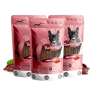 pets empire barkbites dog treats 70 gms liver flavour pack of 3