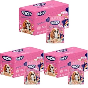 pets empire moochie wet dog food 85g x 12 grain free gavy meal beauty skin amp coat with salmon carrot sweet potato and green peas high protein dogs gravy foods non-veg pet meals for dogs puppy