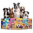 PETS EMPIRE Moochie Wet Dog Food Combo (85g X 6) Grain Free Gavy Meal, No Artificial Flavours, High Protein Dogs Gravy Foods, Non-Vegetarian Pet Meals, All Flavour Mix for Dogs, Puppy
