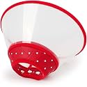 PETS EMPIRE Recovery Cone Collar for Dogs, Cats & Rabbits - Elizabethan Collar with Breathable Soft Edge, Adjustable Protective Collar for Wound Healing & Post-Surgery Recovery (X- Large)