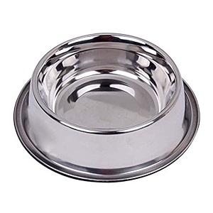 pets empire stainless steel dog amp cat bowl  200 ml  anti-skid non-tip pet feeding bowl  food amp water bowl for puppies amp kittens pack of 3