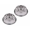 Pets Empire Stainless Steel Dog &amp; Cat Bowl | 700 ml | Anti-Skid Non-Tip Pet Feeding Bowl for Small Dogs &amp; Cats | Food &amp; Water Bowl (Pack of 2)