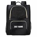 KIKA Pets ComfortPod Dog Cat Bag Backpack Carrier | Dog Backpack Carrier Bag (Midnight Black) with Name Personalisation
