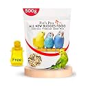 Pets Pro Birds &amp; Buggies Food Seed Mix 500gm with Free Feeder | Nutritional Millets Secial Food for Budgies, Love Birds, Cockatiels, Sparrows, Special Mix 11+ Vital Grains
