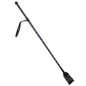 25 genuine leather braided stick for dog training and dog walking stick purple