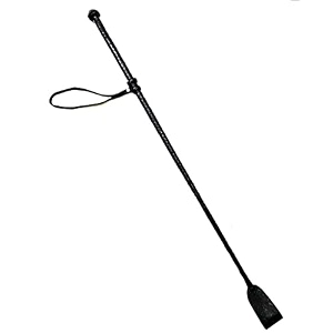 25 genuine leather braided stick for dog training and dog walking stick black