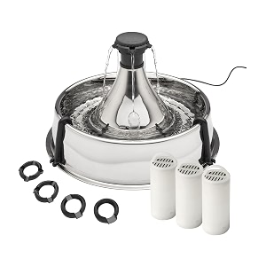 PetSafe Stainless Multi-Pet Fountain with Carbon Filters